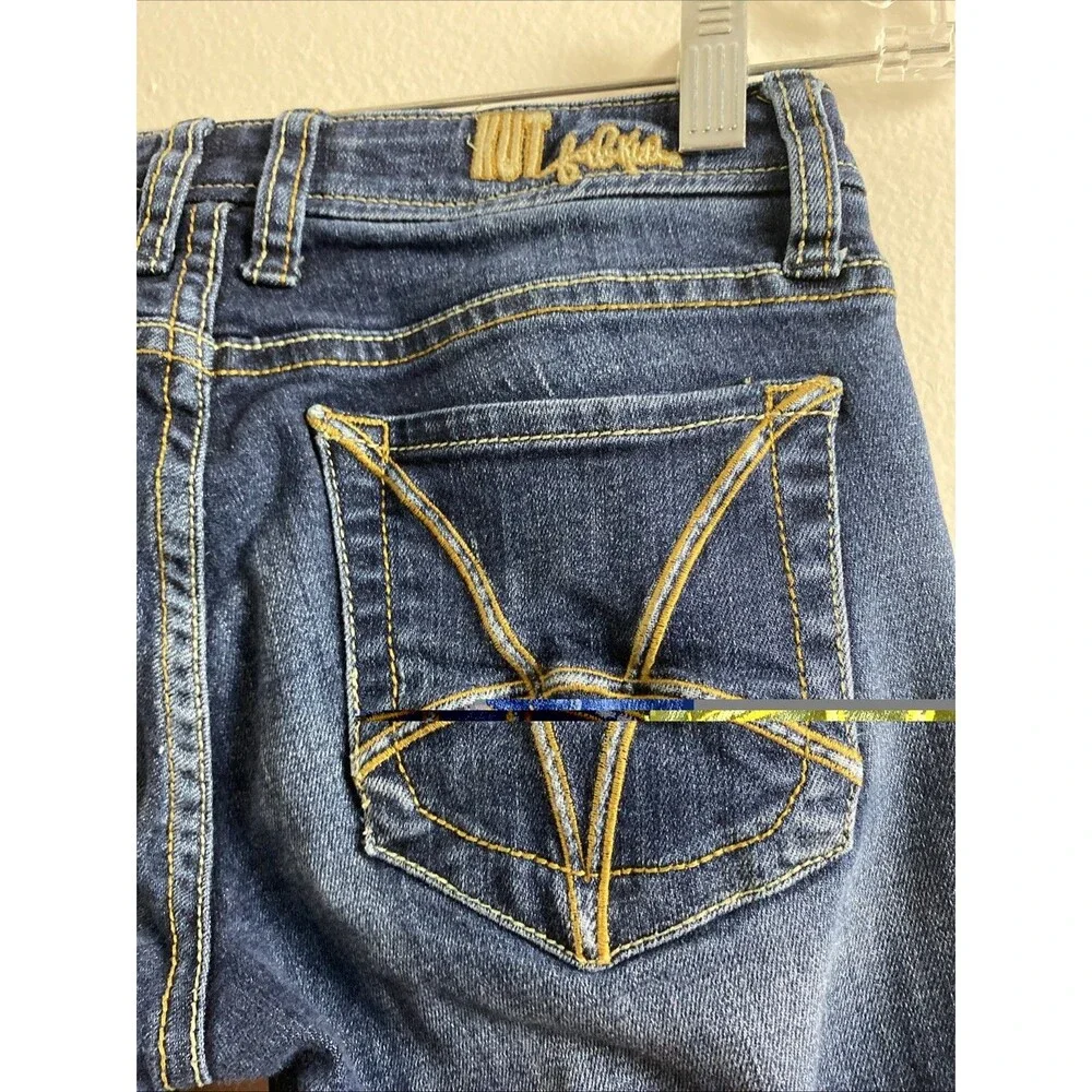KUT From The Kloth Blue Jeans Size 0 Catherine Slim Boyfriend Low Rise Dark Wash
